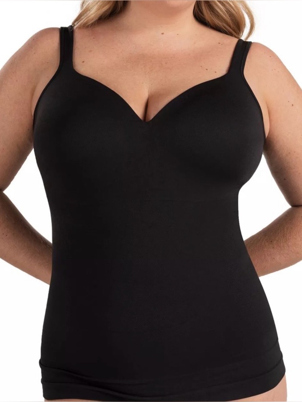 Shapermint Essentials Sweetheart Built-In
Bra Shaper Cami -
Black / 3XL